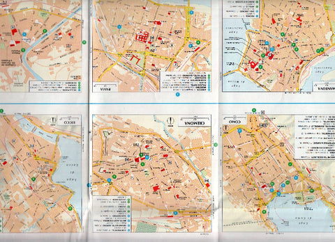 Mapa Desplegable: Mapa MILANO/Milan y otras ciudades de la Lombaria Italiana (Lorbardia Turismo)