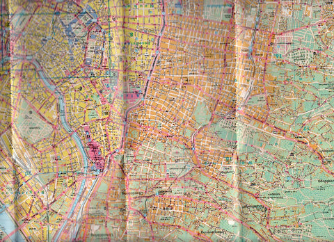 Mapa Desplegable: Mapa de la Ciudad de VIENNA - Incluye Museos situados y numerados