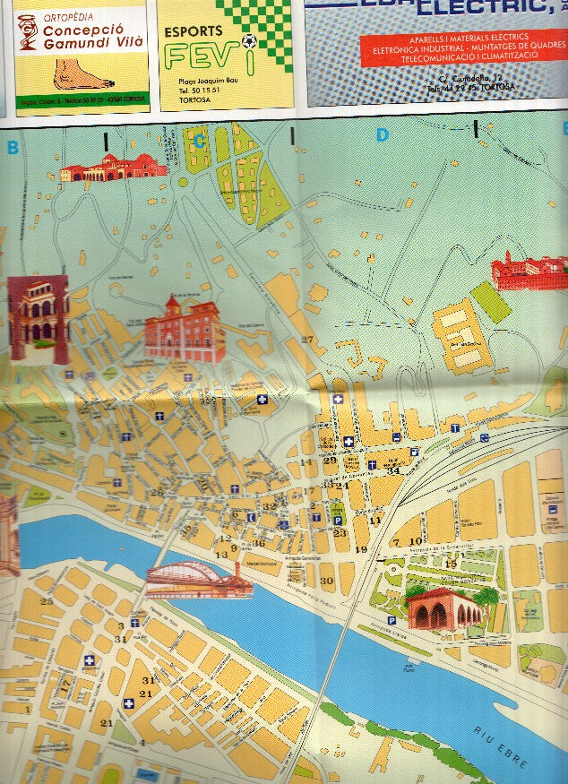 Mapa Desplegable: TORTOSA - La Sorpresa Comercial (Plano Urbano)