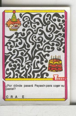 Cromo: Quien dijo, coleccion recreativa de chocolates Torras numero 52