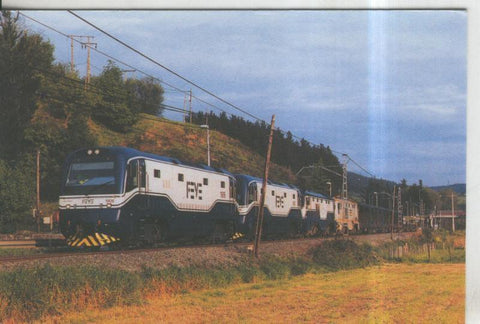 Postal 011828: Locomotora diesel electricas tipo 1900 de Feve