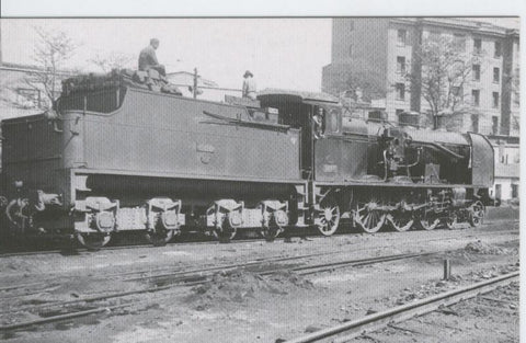 Postal 012523: Locomotora de vapor 231-4014 en Campo Sepulcro ( Zaragoza), años sesenta