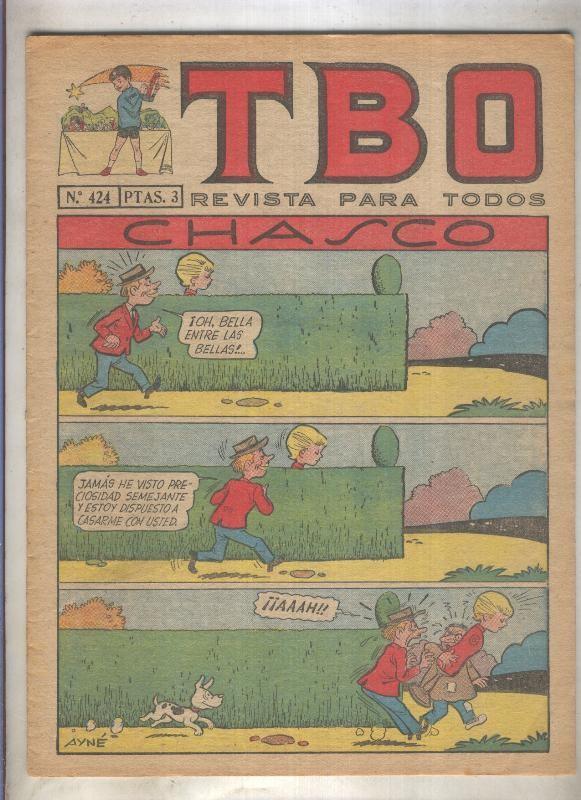 TBO numero 424: Chasco (Ayne), (numerado 2 en trasera)