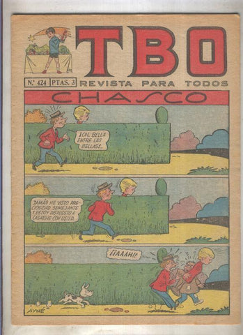 TBO numero 424: Chasco (Ayne), (numerado 2 en trasera)