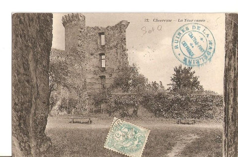 Postal 023078 : Chevreuse - La Tour cassee, Ruines de la Madeleine