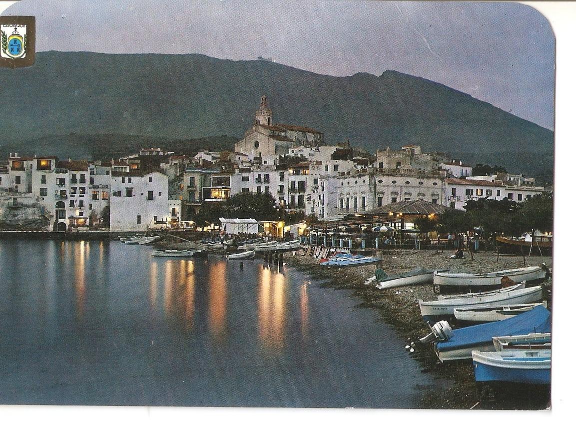 Postal 038106 : Cadaques (Costa Brava). Vista parcial. Nocturna