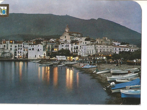 Postal 038106 : Cadaques (Costa Brava). Vista parcial. Nocturna