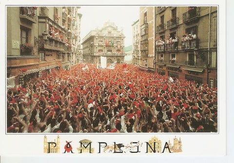 Postal 043276 : Pamplona - Iruña. Fiestas de San Fermin Chupinazo