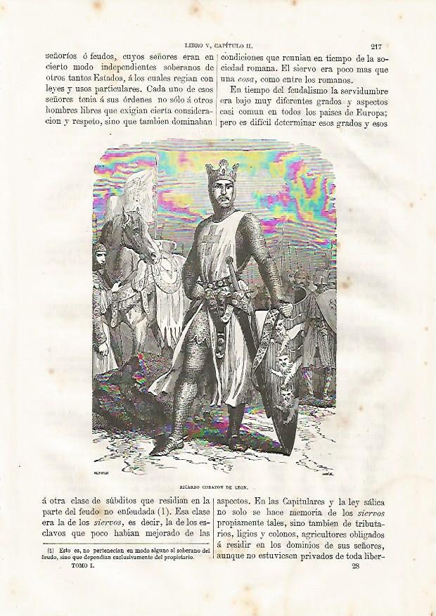 LAMINA 3410: Ricardo Corazon de Leon