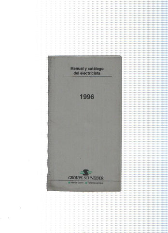 Manual y catalogo del electricista 1996