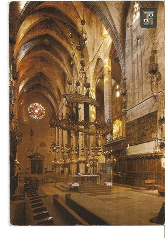 Postal 040912 : Mallorca. Palma. Catedral desde el Coro. Vista general