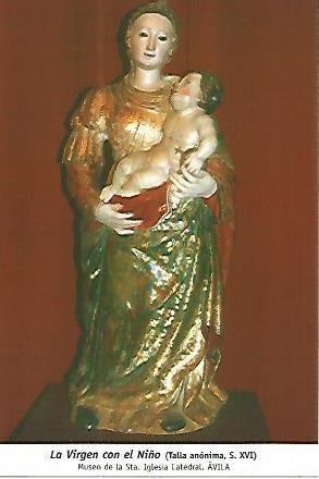 POSTAL 54462: Virgen con el Niño (siglo XVI). Avila