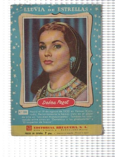 Coleccion Camelia numero 365: Secretaria privada, trasera foto ficha de Debra Paget