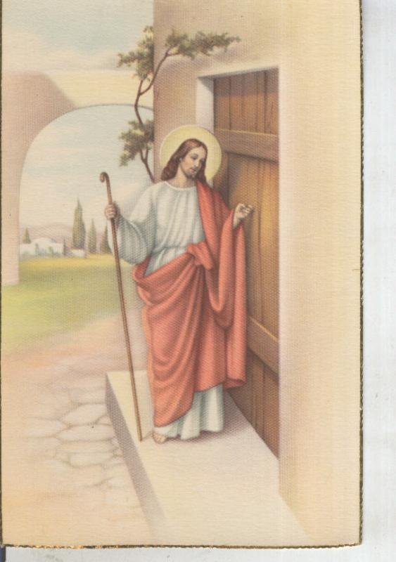 Postal 016140: Jesus tocando a la puerta