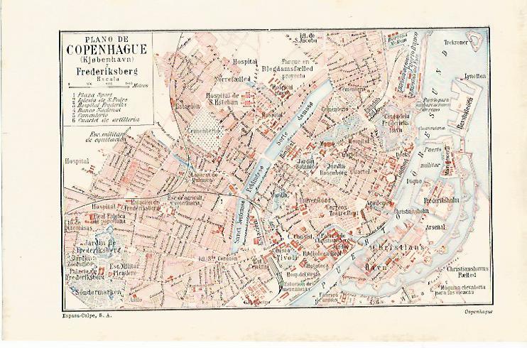 LAMINA ESPASA 14896: Plano de Copenhague