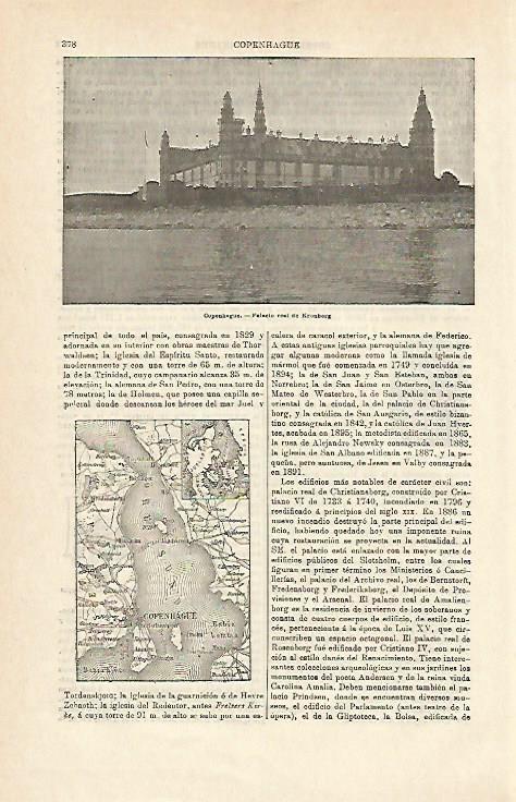 LAMINA ESPASA 14897: Palacio real de Copenhague