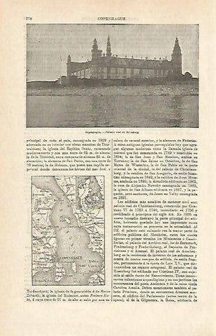 LAMINA ESPASA 14897: Palacio real de Copenhague