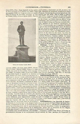 LAMINA ESPASA 14911: Estatua de Coppee en Paris
