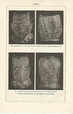 LAMINA ESPASA 14922: Coraza del duque de Parma y de Rodolfo II
