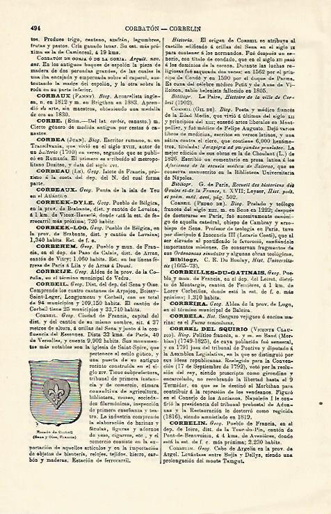 LAMINA ESPASA 14926: Escudo de Corbeil Francia