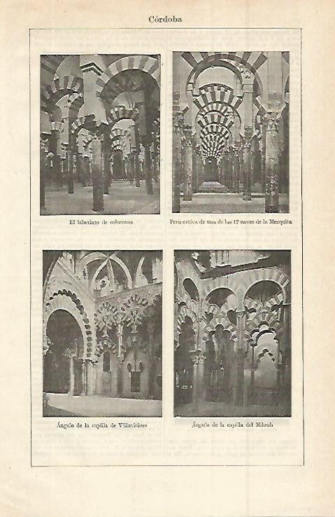 LAMINA ESPASA 14946: Vistas de la Mezquita de Cordoba