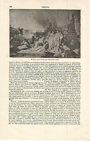 LAMINA ESPASA 14978:El ultimo dia de Corinto por Robert-Fleury