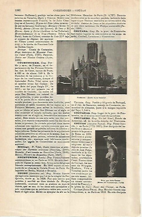 LAMINA ESPASA 15133: Catedral de Coutances