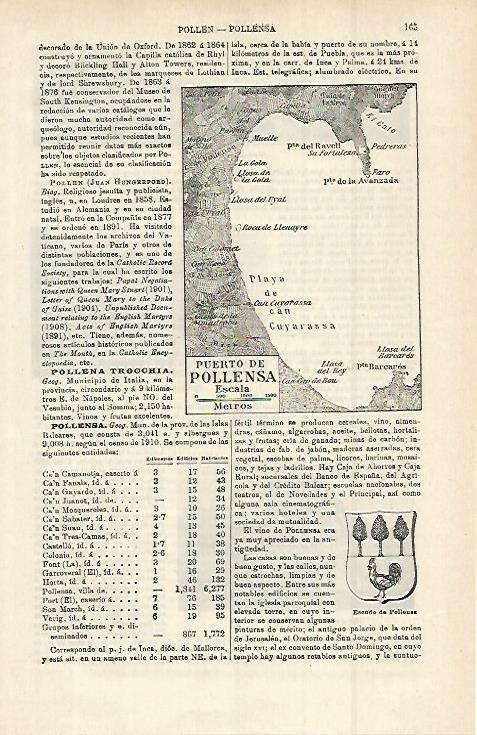 LAMINA ESPASA 15190: Mapa del puerto de Pollensa