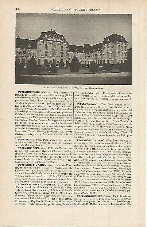 LAMINA ESPASA 15196: Palacio de Pommersfelden