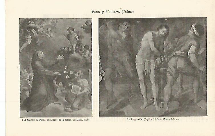 LAMINA ESPASA 15249: obras de J. Ponz y Monrava