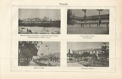 LAMINA ESPASA 15255: Popayan Colombia