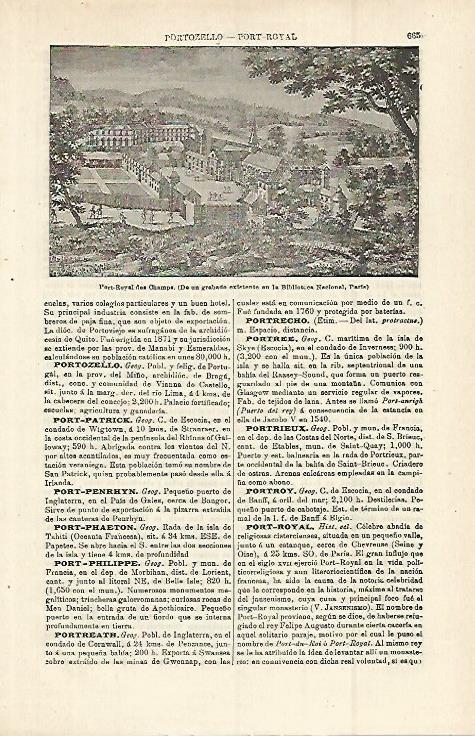 LAMINA ESPASA 15313: Port Royal des Champs