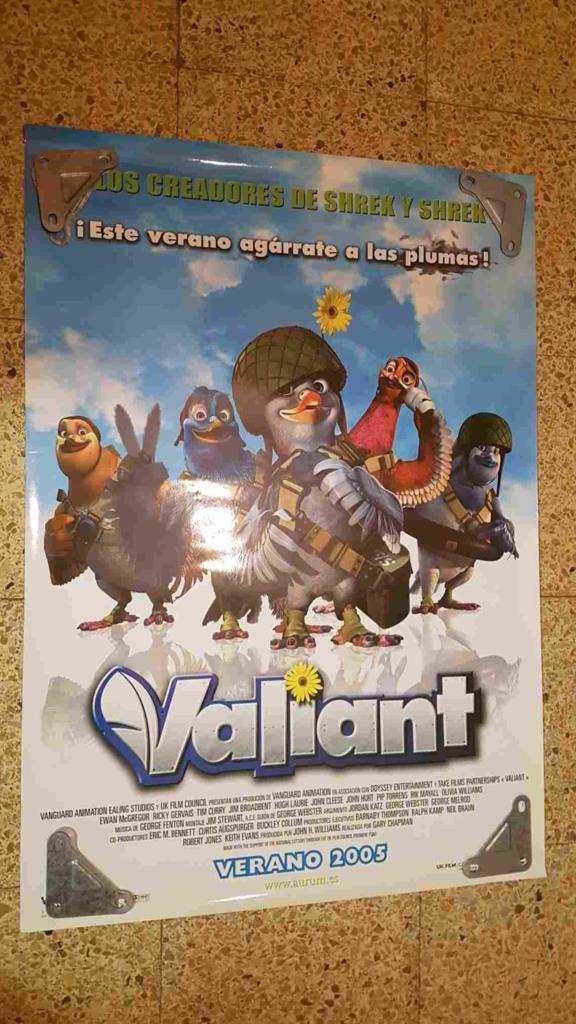 Poster de cine: Valiant, verano 2005 de los creadores de Shrek