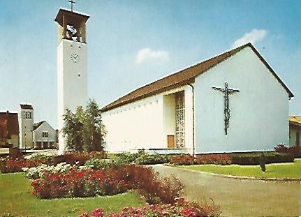 POSTAL 17716: OSTHEIM. IGLESIA PROTESTANTE