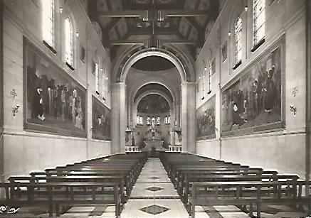POSTAL 17757: DOMREMY. INTERIOR DE LA BASILICA