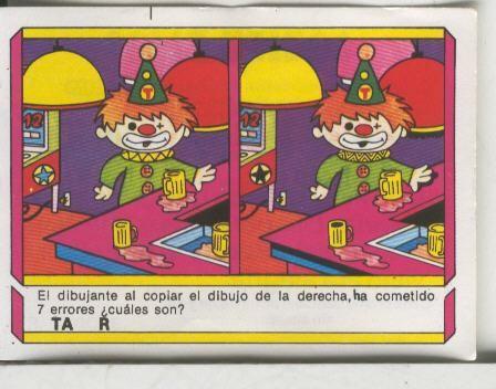 Cromo: Quien dijo, coleccion recreativa de chocolates Torras numero 77