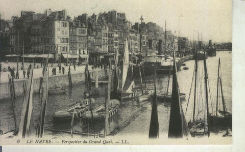 Postal 011106: Le Havre, perspective du grand quai
