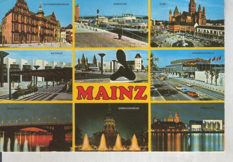 Postal 015987: Vistas varias de Mainz, Alemania
