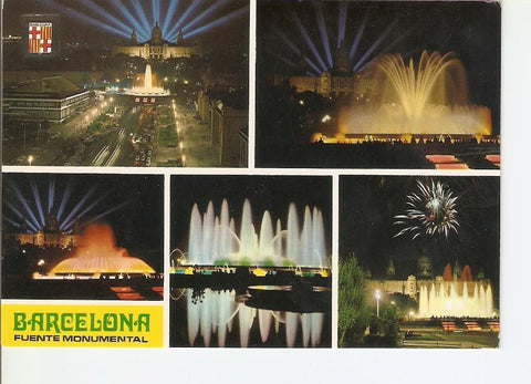 Postal 023222 : Fuente Monumental - Barcelona