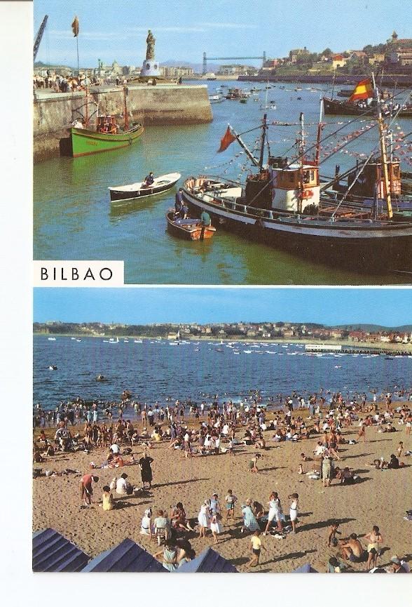 Postal 027534 : Santurce y Playa de las Arenas. Bilbao