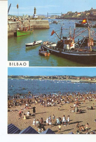 Postal 027534 : Santurce y Playa de las Arenas. Bilbao