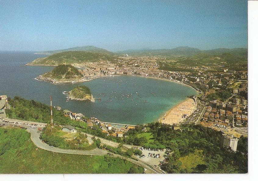 Postal 033978 : San Sebastian. Vista aerea