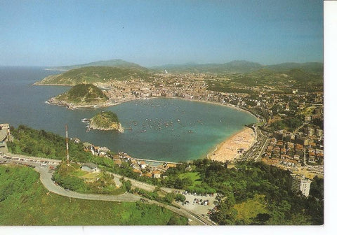 Postal 033978 : San Sebastian. Vista aerea
