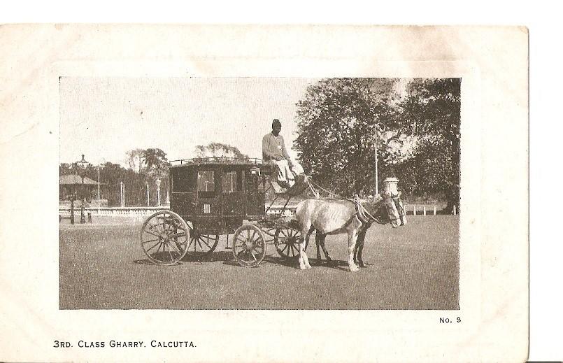 Postal 036122 : Class Gharry Calcutta
