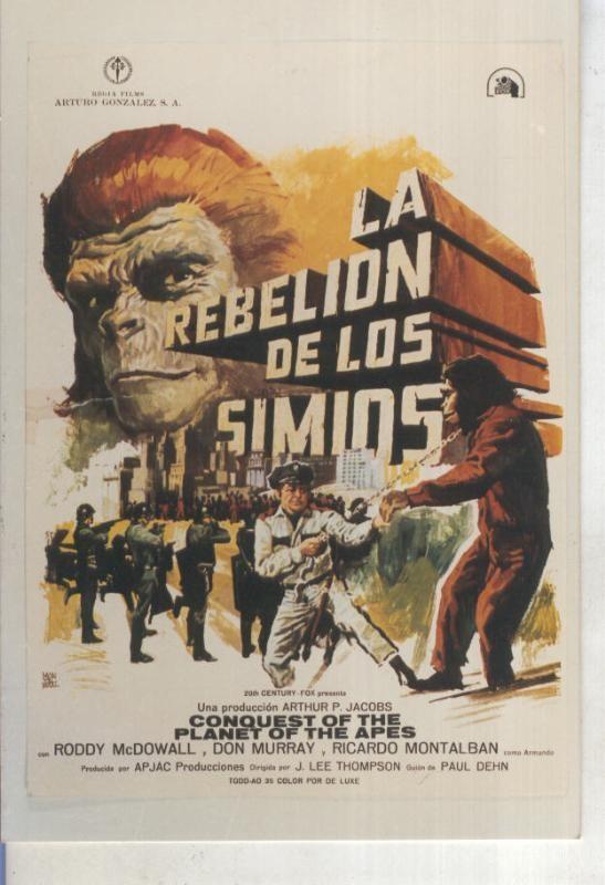Foto cine 490: La rebelion de los simios (Don Myrray-Ricardo Montalban)