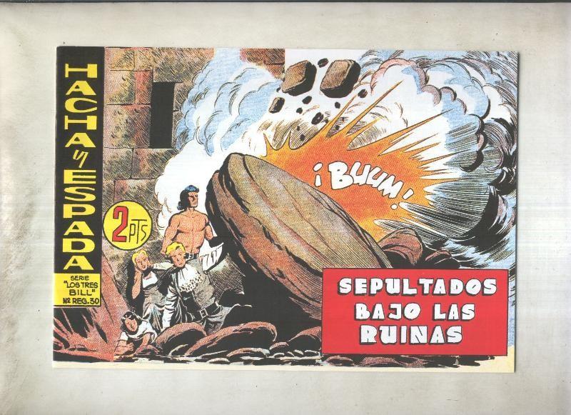 Hacha y Espada facsimil numero 56:Sepultados bajo las ruinas 