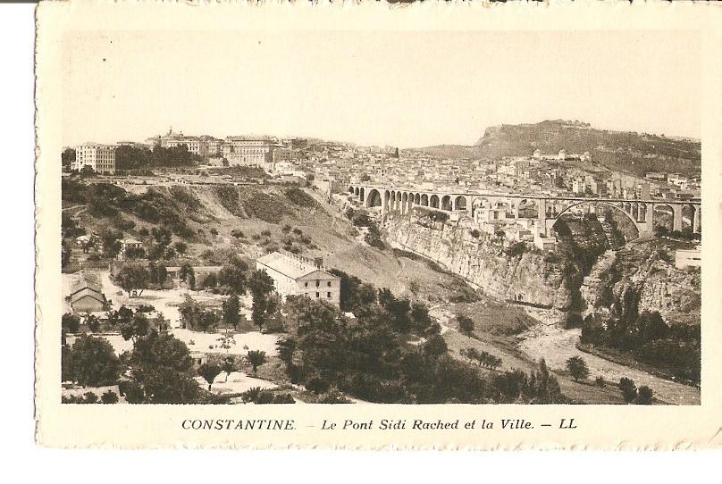 Postal 027695 : Constantine - Le Pont Sidi Rached et la Ville
