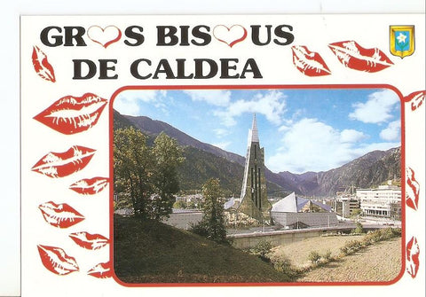 Postal 031722 : Principat dAndorra. Centre Termoludic Caldea. Elcaldes - Engordany Arquitecte: J.M. Ruols