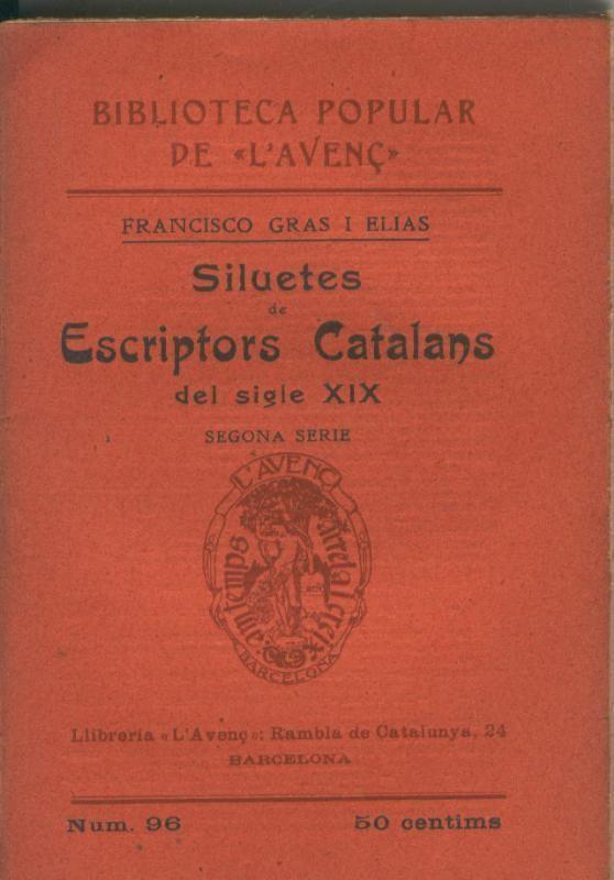 Siluetes de escriptors Catalans del siglo XIX
