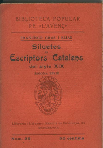 Siluetes de escriptors Catalans del siglo XIX